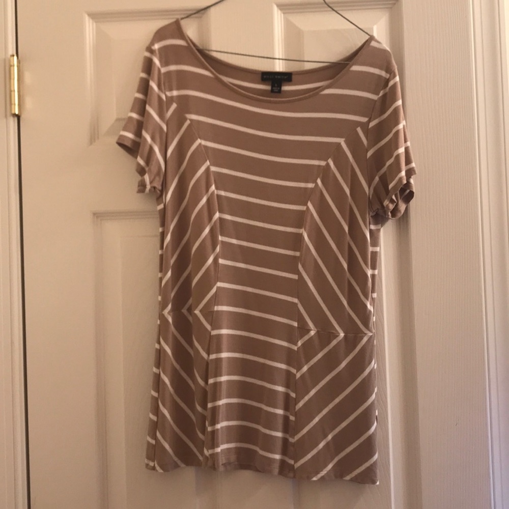 Striped Peplum Shirt